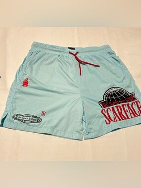 Scarface x Shoe Palace Power Hybrid Shorts Blue L